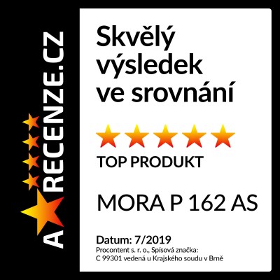 MORA získala nejvyšší příčku jako TOP produkt v nezávislém testování